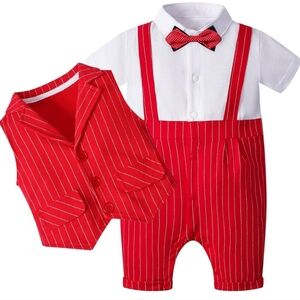 Red baby suit